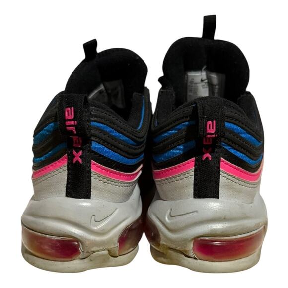 Nike Air Max 97 GS Black Pink Racer Blue White Youth Size 5Y Women's 6.5 Sneaker - Picture 4 of 7